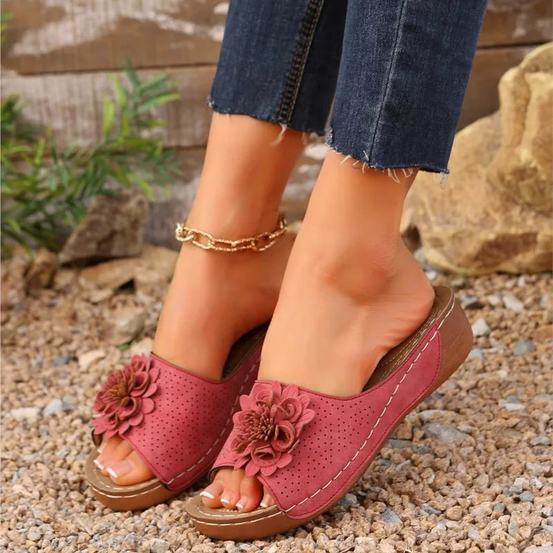 Woman Sandals Shoes Summer Platform Women Shoe Slides Women's Shoes Wedge Sandals Woman Beach Footwear Slipper Female