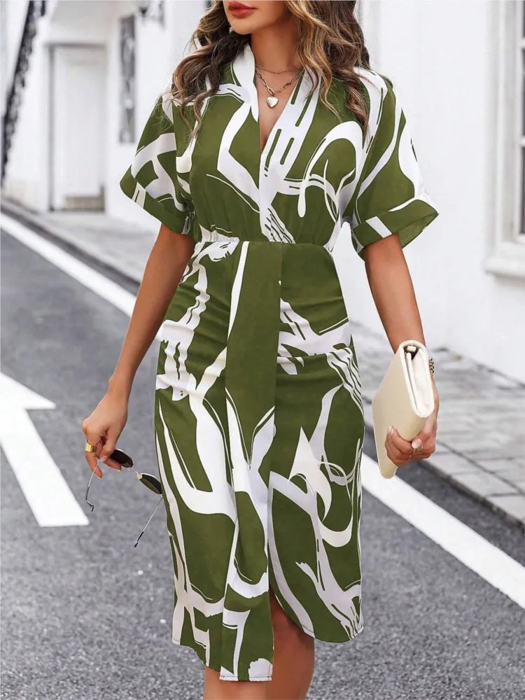 High-Waisted Summer Dress