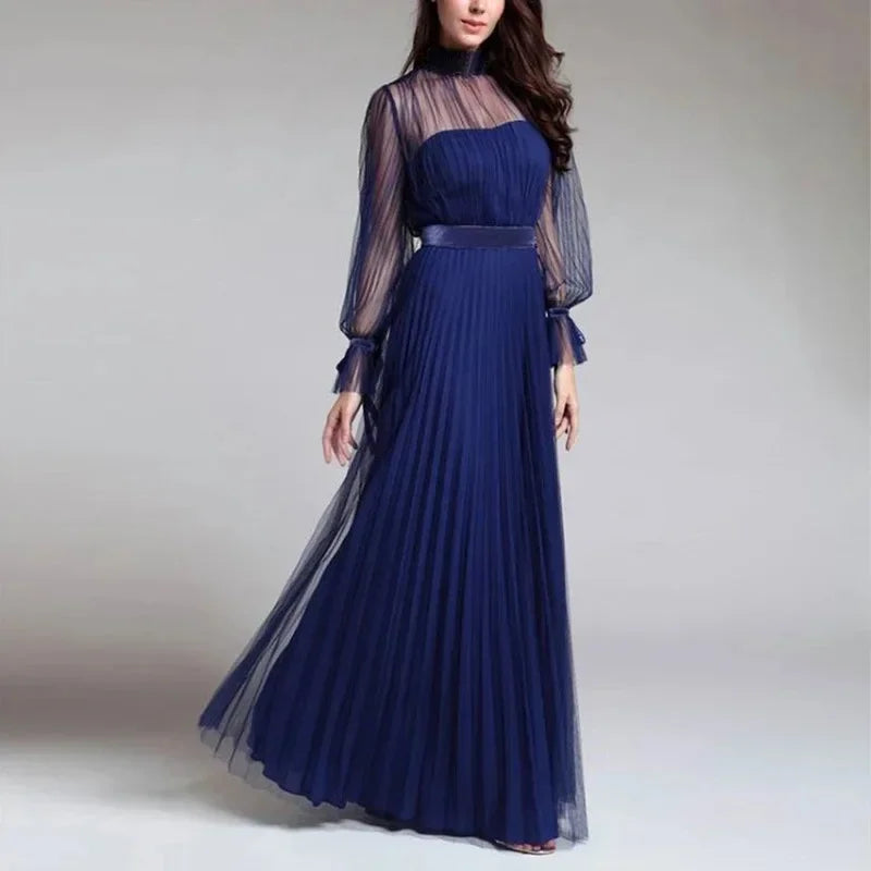 Modern Elegant Long Sleeve Evening Dress For Women High Class Banquet Annual Meeting Stylish Modern Design Versatile For Wear