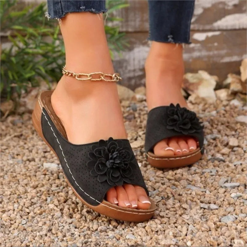 Woman Sandals Shoes Summer Platform Women Shoe Slides Women's Shoes Wedge Sandals Woman Beach Footwear Slipper Female