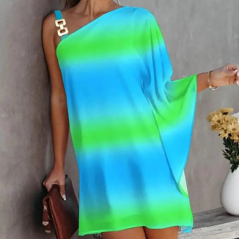 Summer Women's Backless One Shoulder Mini Dresses,Woman Clothing,Sexy Costume Beach Dress,Sundress,Women Short Dress,y2k Clothes