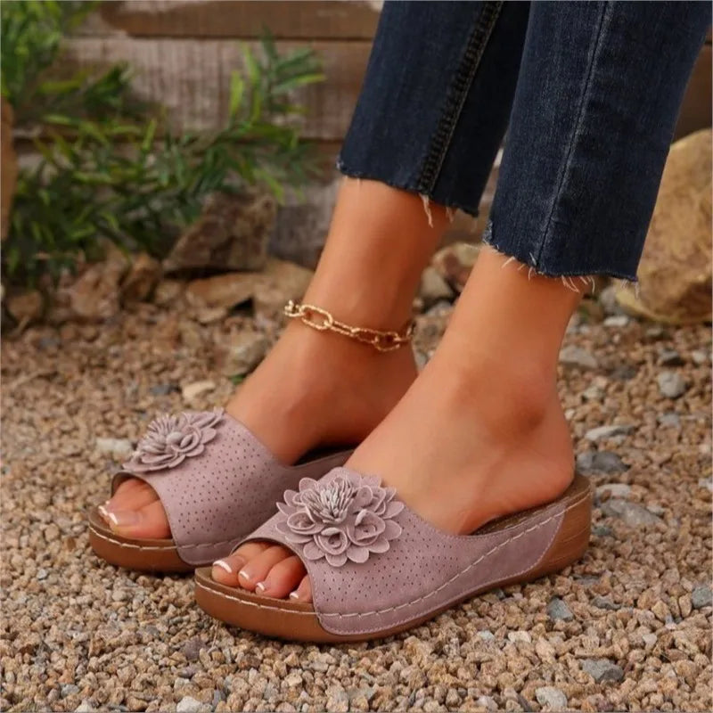 Woman Sandals Shoes Summer Platform Women Shoe Slides Women's Shoes Wedge Sandals Woman Beach Footwear Slipper Female